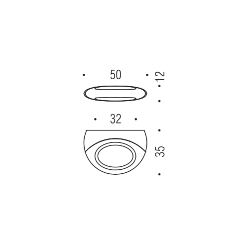 Pomello per mobile F524 Formae disegno