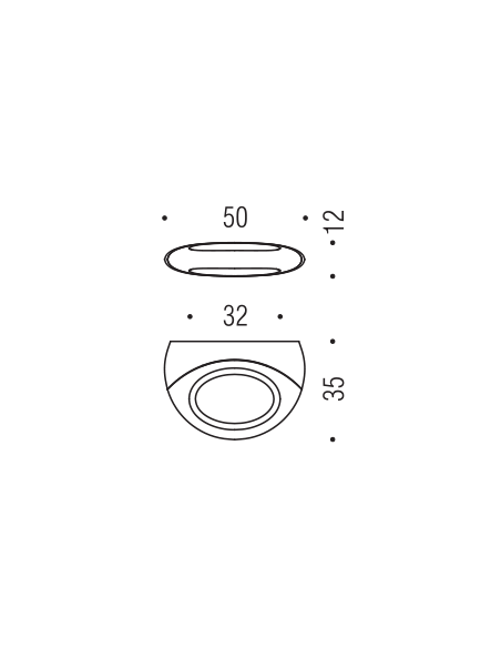 Pomello per mobile F524 Formae disegno