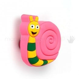 Pomolo lumaca in gomma morbida per camerette bambini F0315