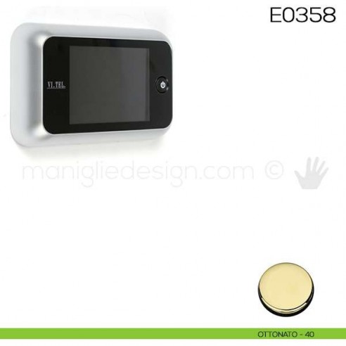 Spioncino digitale VI.TEL. E0358 ottonato