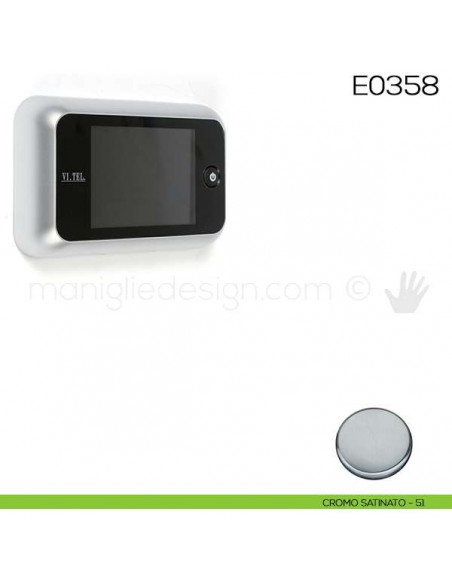 Spioncino digitale VI.TEL. E0358 cromo satinato