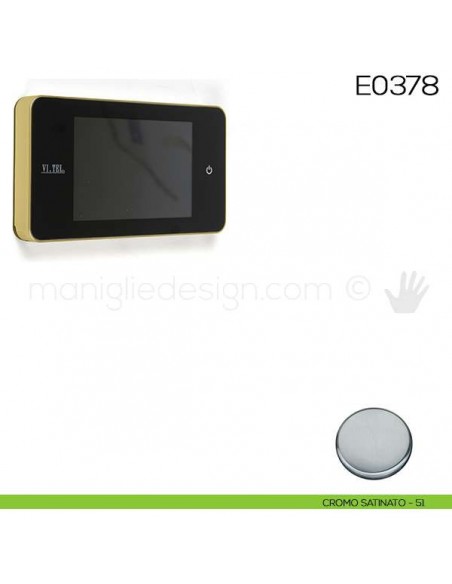 Spioncino digitale VI.TEL. E0378 cromo satinato