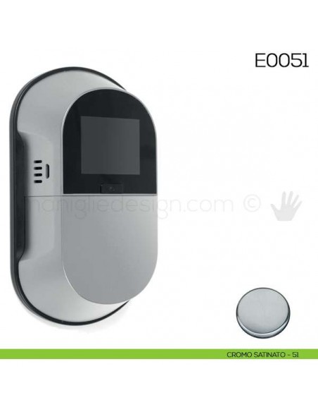 Spioncino digitale wireless VI.TEL. E0551 cromo satinato