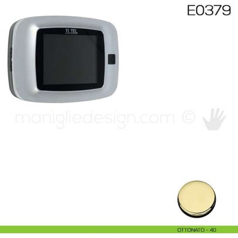 Spioncino digitale con fotocamera VI.TEL. E0379 ottonato