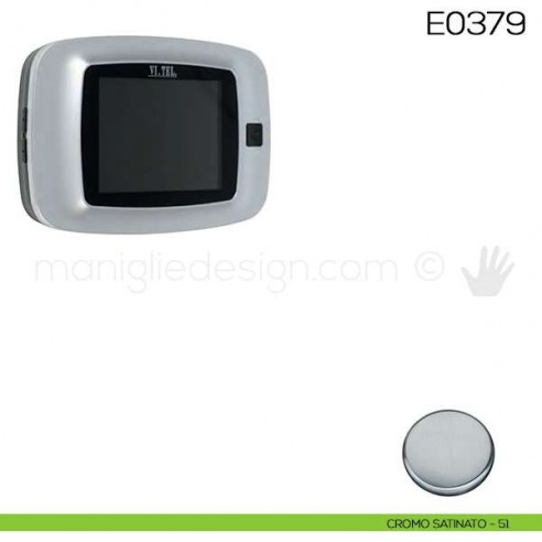Spioncino digitale con fotocamera VI.TEL. E0379 cromo satinato