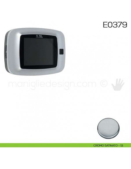 Spioncino digitale con fotocamera VI.TEL. E0379 cromo satinato