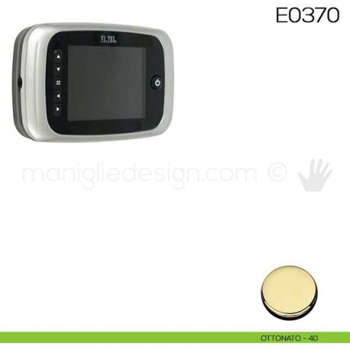 Spioncino digitale con fotocamera ad infrarossi VI.TEL. E0370 ottonato