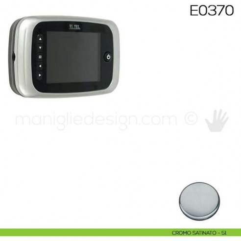 Spioncino digitale con fotocamera ad infrarossi VI.TEL. E0370 cromo satinato