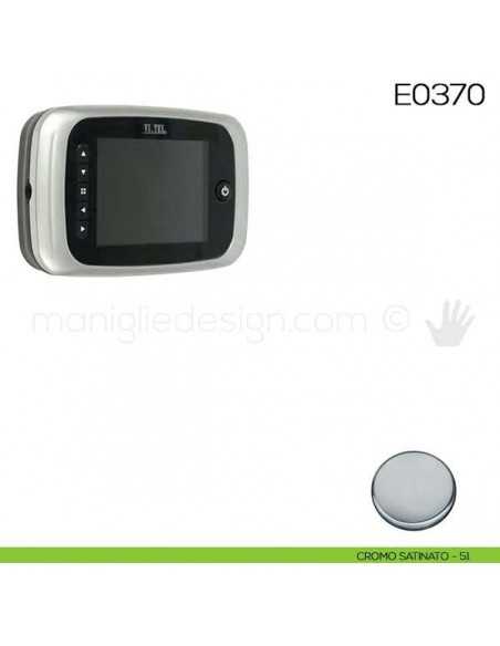 Spioncino digitale con fotocamera ad infrarossi VI.TEL. E0370 cromo satinato
