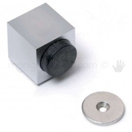 Fermaporta quadrato in metallo con magnete Vi.Tel. E0346