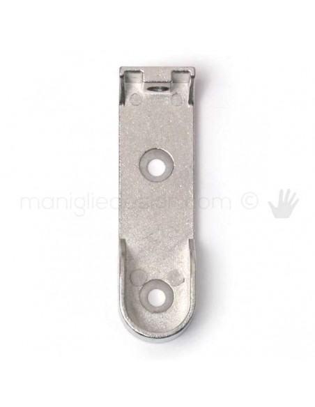 Reggitubo ovale laterale cromato per tubo 30x15 mm Vi.Tel. D0043