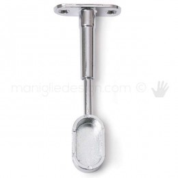 Tubo Armadio Ovale Set Bianco Vestiti Guardaroba Con Parete Campo Tubo 30x18 MM - Foto 3