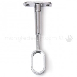 Reggitubo ovale centrale regolabile cromato Vi.Tel. D0044