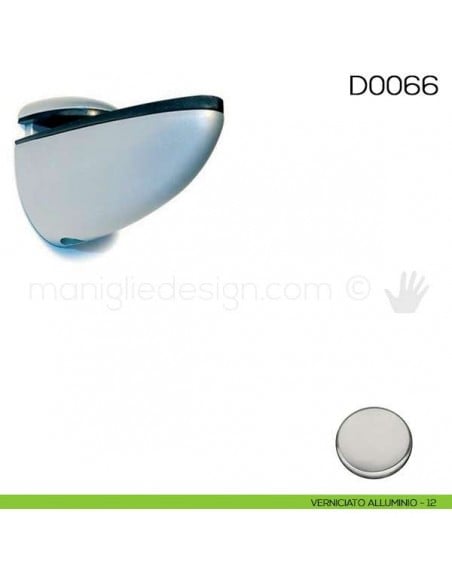 Reggimensola per mensola in  legno Vi.Tel. D0066 verniciato alluminio