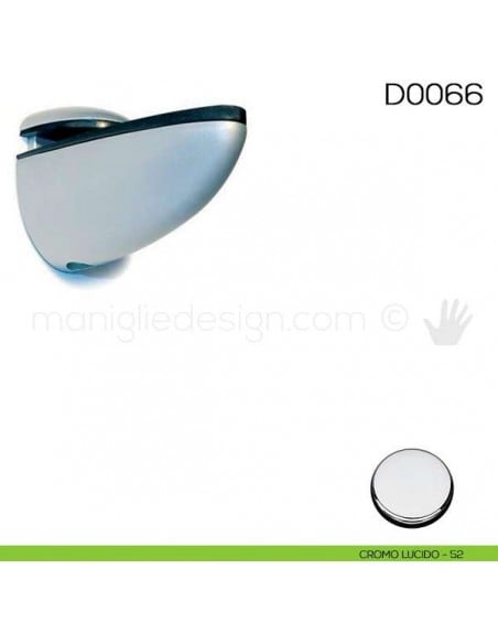 Reggimensola per mensola in  legno Vi.Tel. D0066 cromo lucido