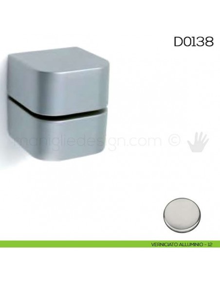 Reggimensola per mensole in vetro Vi.Tel. D0138 verniciato alluminio