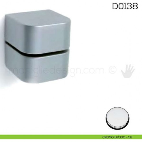 Reggimensola per mensole in vetro Vi.Tel. D0138 cromo lucido