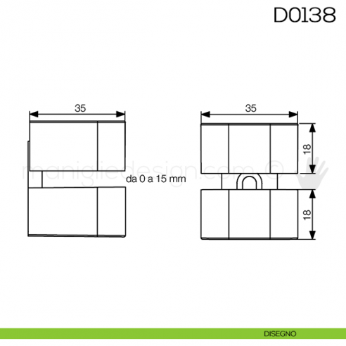 Reggimensola per mensole in vetro Vi.Tel. D0138 disegno