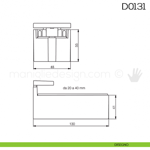 Reggimensola per mensole in legno Vi.Tel. D0131 disegno