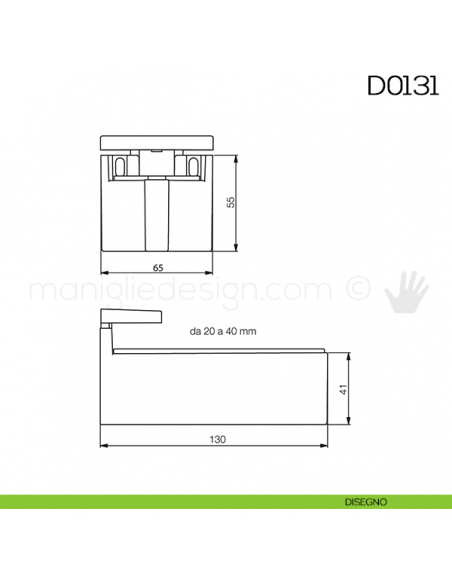 Reggimensola per mensole in legno Vi.Tel. D0131 disegno