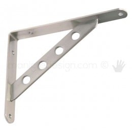 Reggimensola in acciaio per mensole in legno Vi.Tel. D0093 mm 195x250