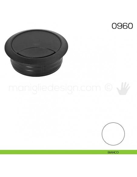 Bocchetta passacavi tonda diametro 60 mm Maco 0960 bianco