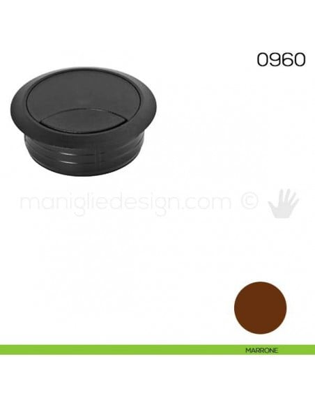 Bocchetta passacavi tonda diametro 60 mm Maco 0960 marrone