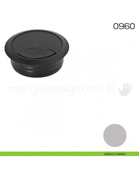 Bocchetta passacavi tonda diametro 60 mm Maco 0960 grigio chiaro