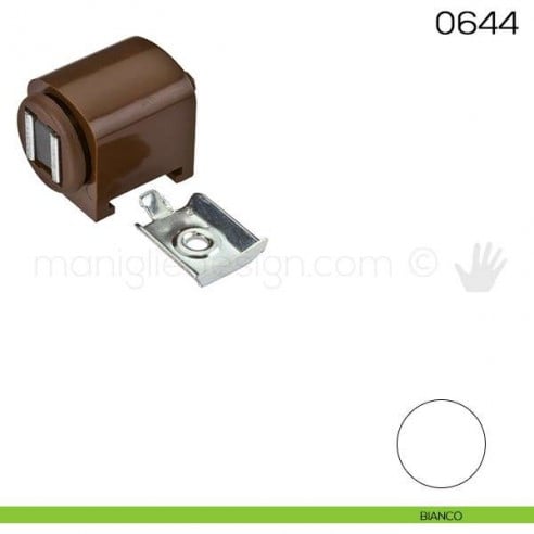 Chiusura magnetica da applicare con premontaggio in metallo Maco 0644 bianco