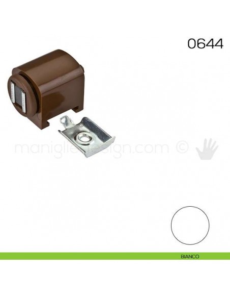 Chiusura magnetica da applicare con premontaggio in metallo Maco 0644 bianco