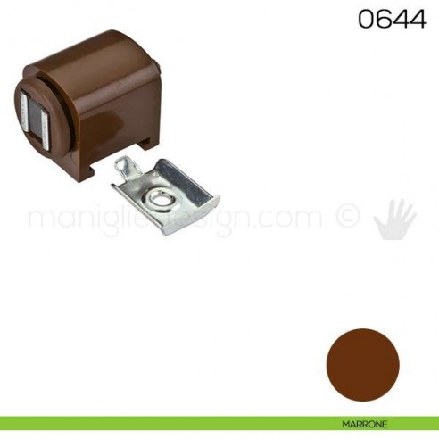 Chiusura magnetica da applicare con premontaggio in metallo Maco 0644 marrone