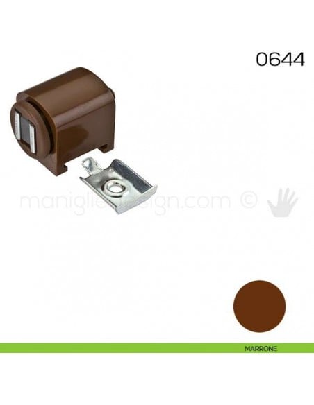 Chiusura magnetica da applicare con premontaggio in metallo Maco 0644 marrone