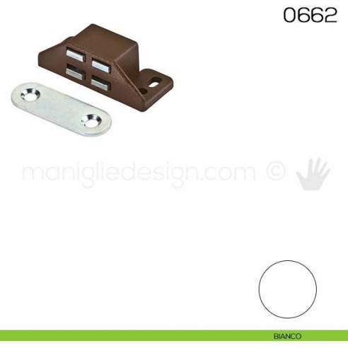 Chiusura magnetica da applicare Maco 0662 bianco