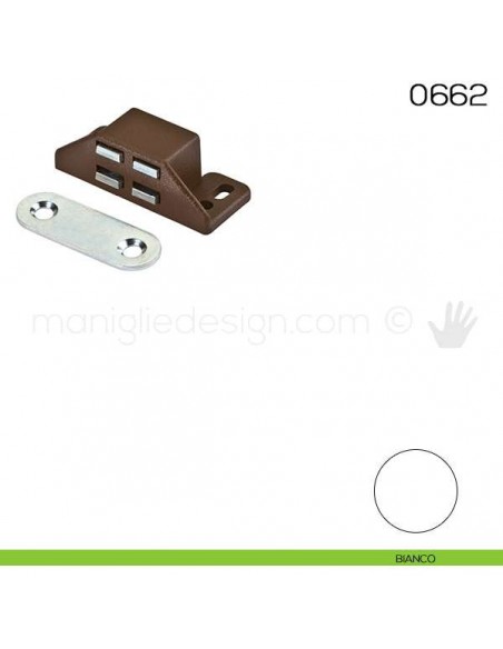 Chiusura magnetica da applicare Maco 0662 bianco