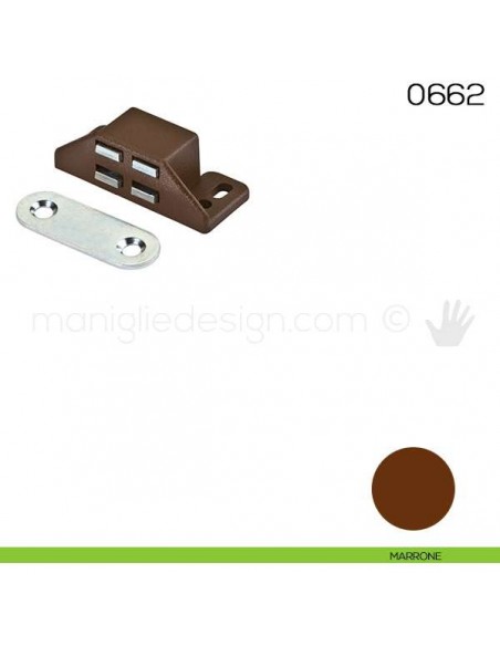 Chiusura magnetica da applicare Maco 0662 marrone