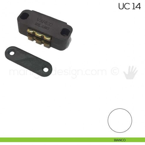Chiusura magnetica da applicare attrazione 7 kg Varec UC 14 bianco
