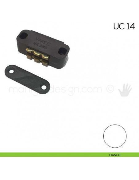 Chiusura magnetica da applicare attrazione 7 kg Varec UC 14 bianco