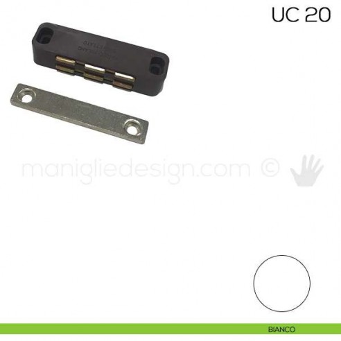 Chiusura magnetica da applicare attrazione 14 kg Varec UC 20 bianco