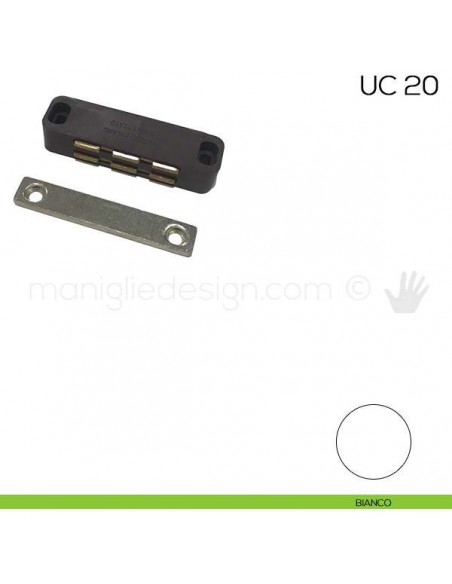 Chiusura magnetica da applicare attrazione 14 kg Varec UC 20 bianco