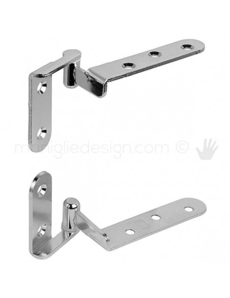 Kit cerniera reversibile per porta Otlav CIS0811 Nichelato Satinato