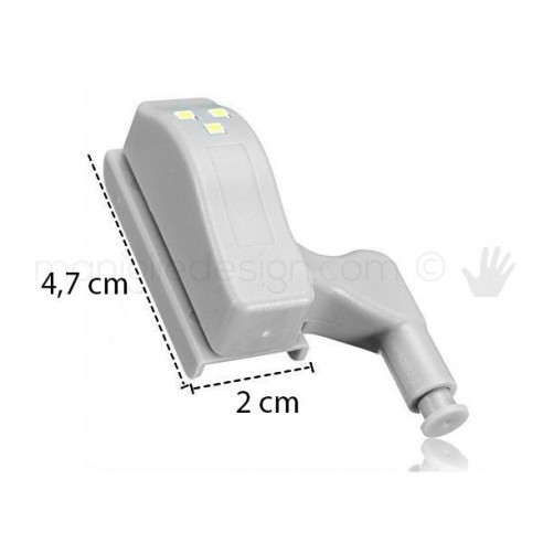 Luce a led per mobile da applicare su cerniera o fianco Vi.Tel. B0395