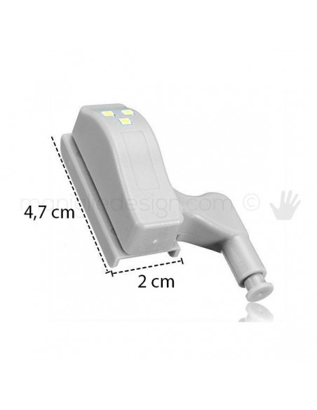 Luce a led per mobile da applicare su cerniera o fianco Vi.Tel. B0395