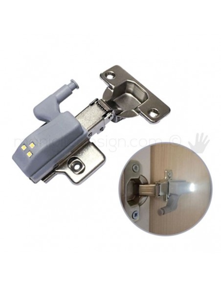 Luce a led per mobile da applicare su cerniera o fianco Vi.Tel. B0395