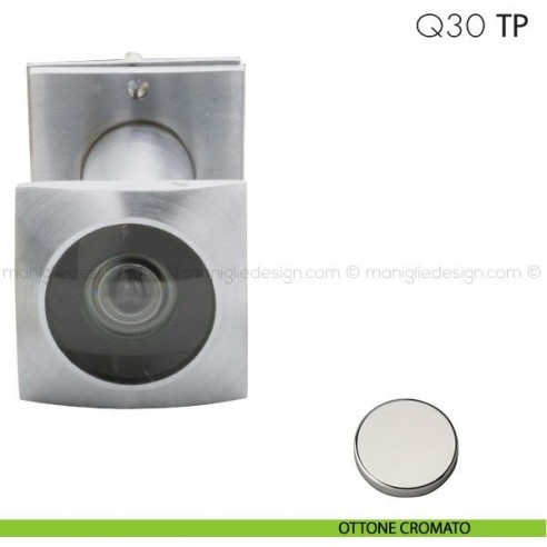 Spioncino quadro per spessore porta 34-60 mm Q30 TP Reguitti ottone cromato