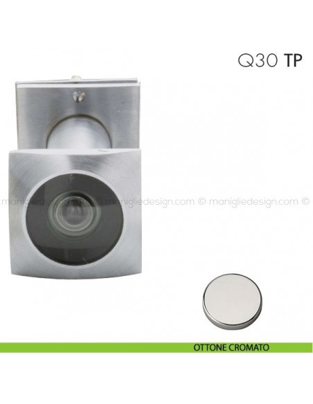Spioncino quadro per spessore porta 34-60 mm Q30 TP Reguitti ottone cromato