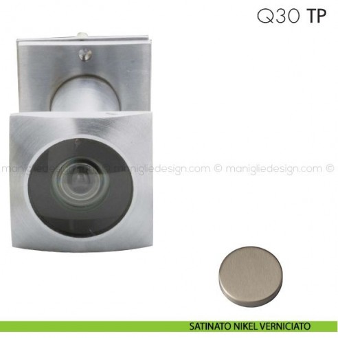 Spioncino quadro per spessore porta 34-60 mm Q30 TP Reguitti satinato nikel verniciato