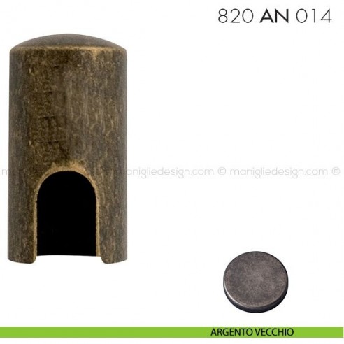 Cappuccio in ottone per cerniere anuba ø14 mm 820 AN 014 Reguitti argento vecchio