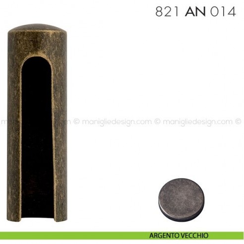 Cappuccio per cerniere anuba ø14 registrabili mm 821 AN 014 Reguitti argento vecchio