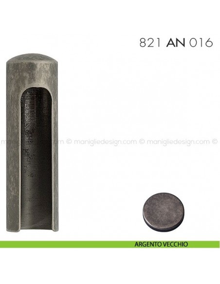 Cappuccio per cerniere anuba ø16 registrabili mm 821 AN 016 Reguitti argento vecchio