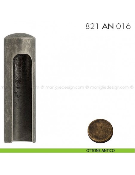 Cappuccio per cerniere anuba ø16 registrabili mm 821 AN 016 Reguitti ottone antico